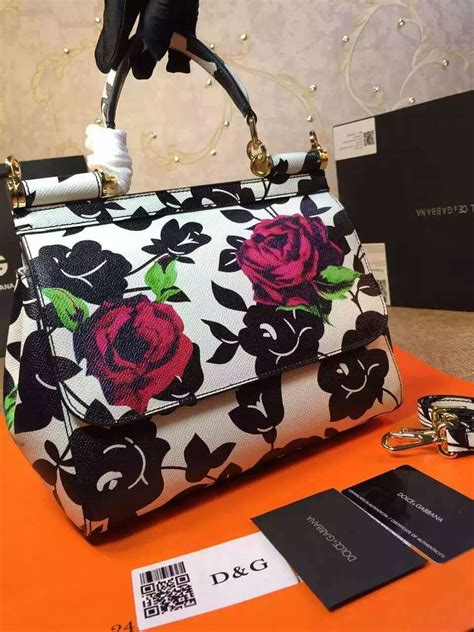 bolsa dolce gabbana flowers